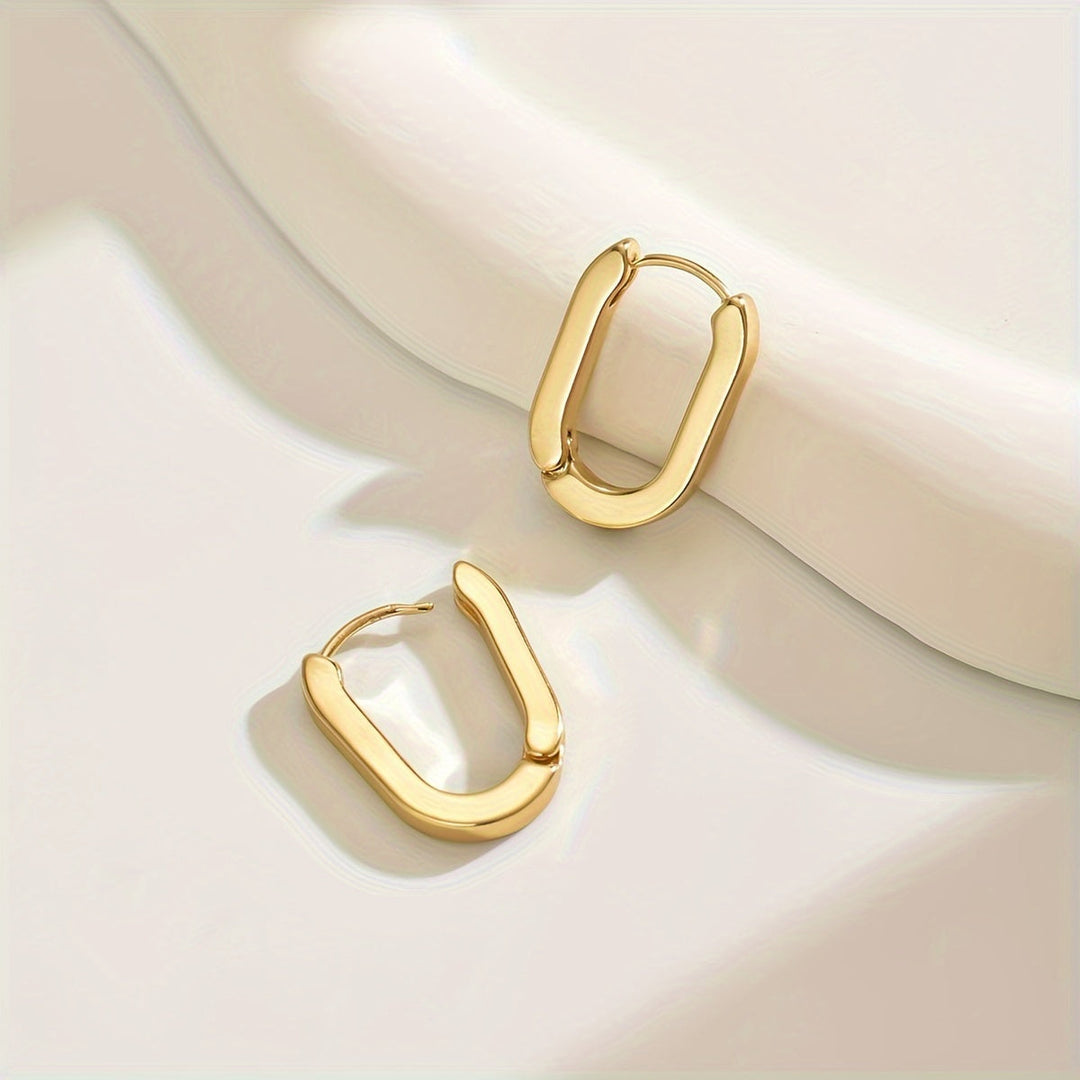 Alina – Orecchini eleganti geometrici a cerchio