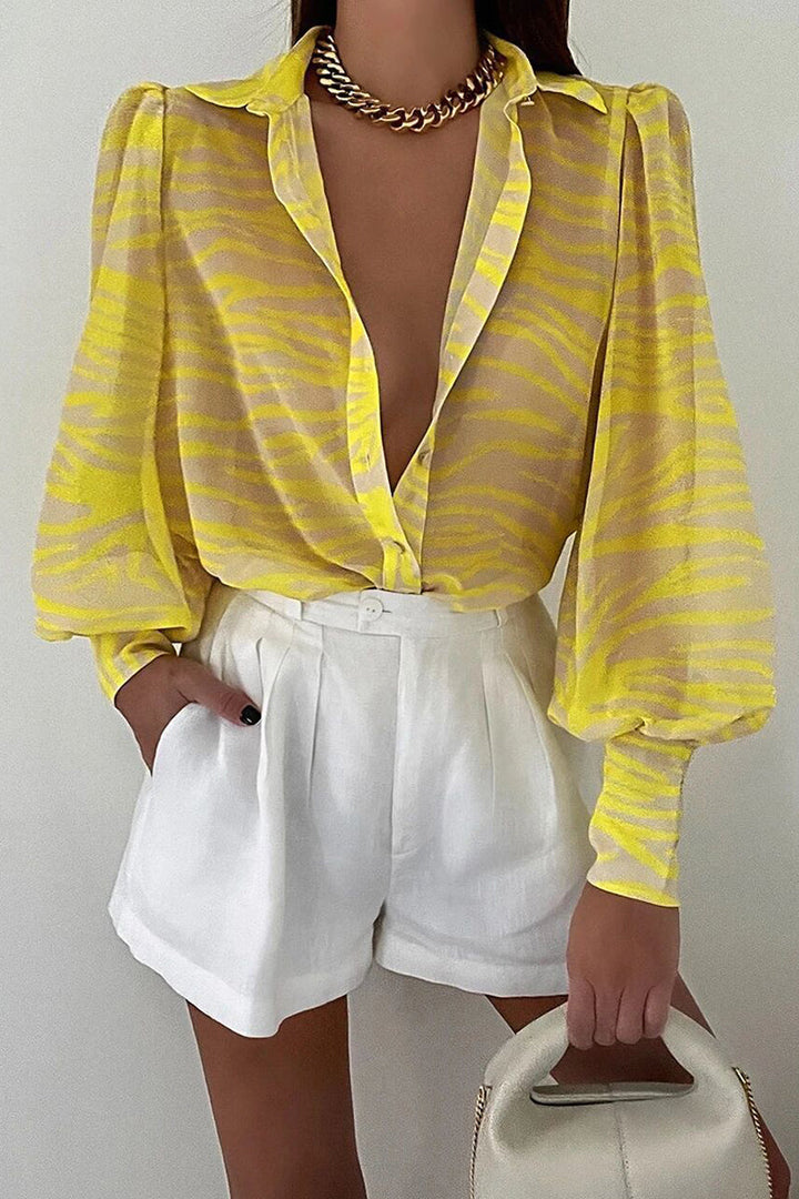 Fiona | Floral Puff Sleeve Blouse for Women