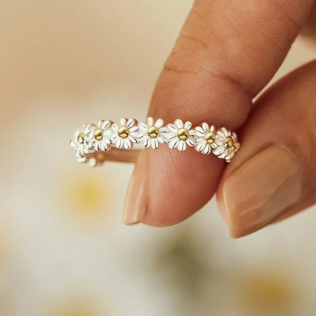 Florentina – Anello floreale in argento