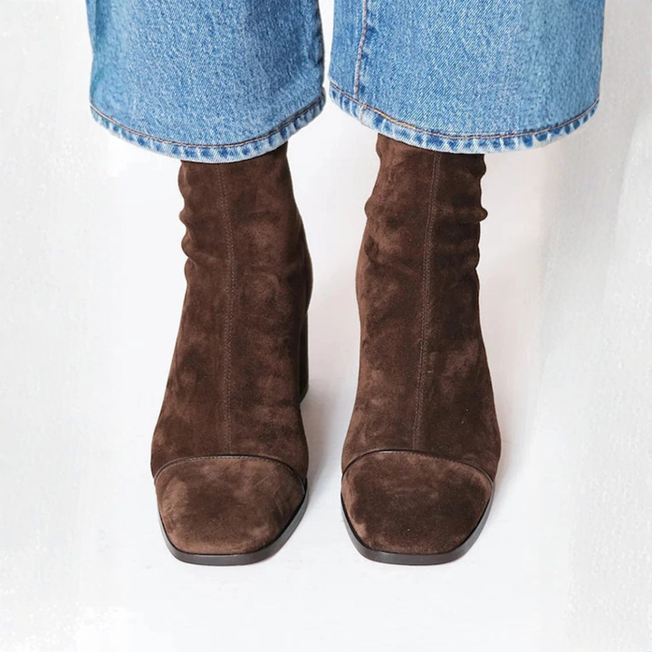 Hazel – Elegant Comfort Heel Boots