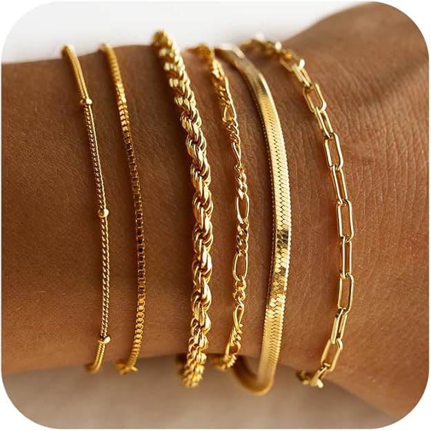 Isabella – Set di bracciali Vernetta | Oro