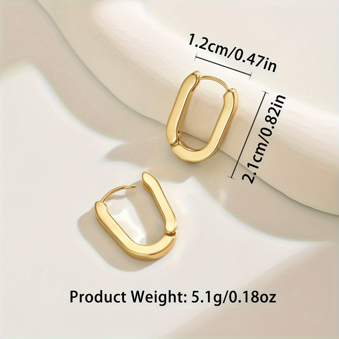 Alina – Orecchini eleganti geometrici a cerchio