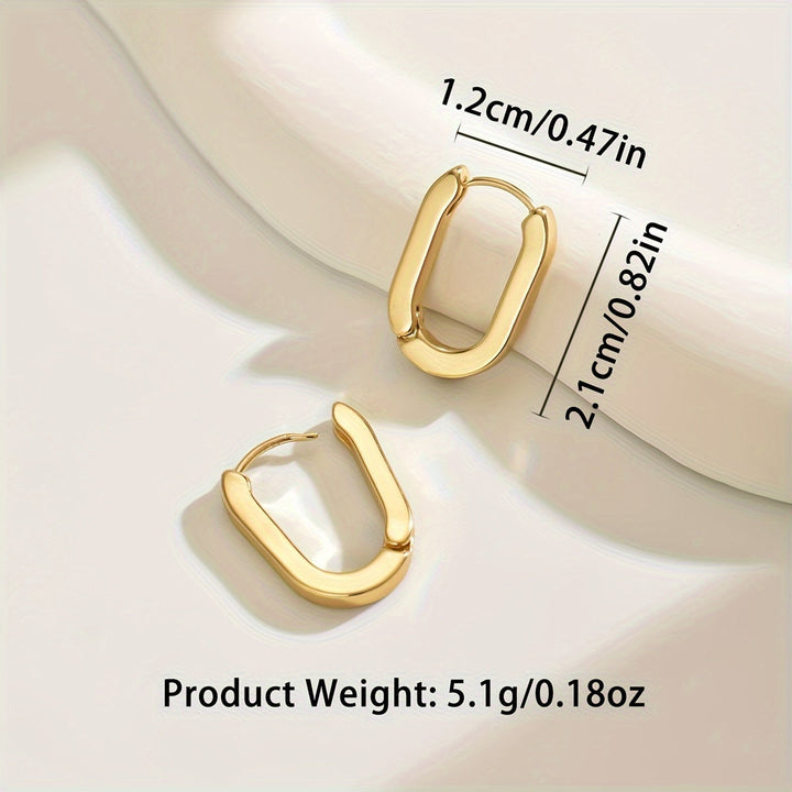 Alina – Orecchini eleganti geometrici a cerchio
