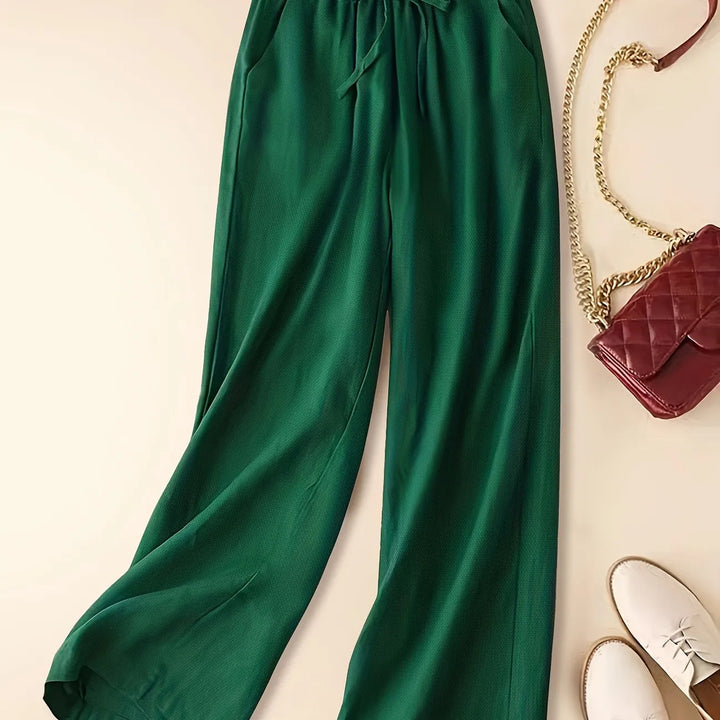Abigail – Wide-Leg Drawstring Trousers