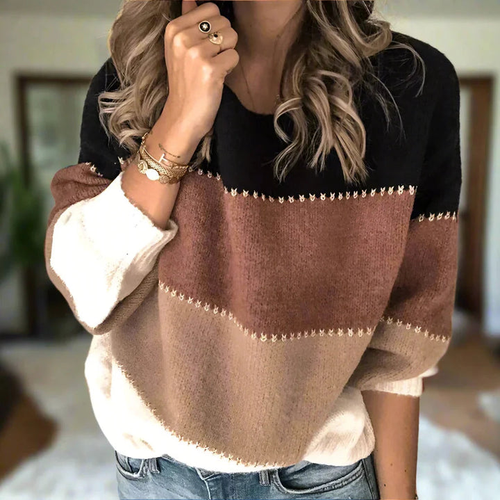 Callista | Modern Colour-Block Jumper