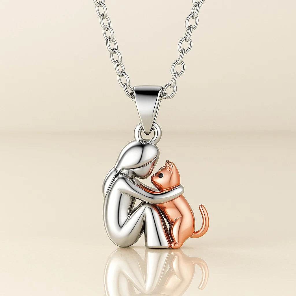 Collana con pendente “Abbraccio di gatto”