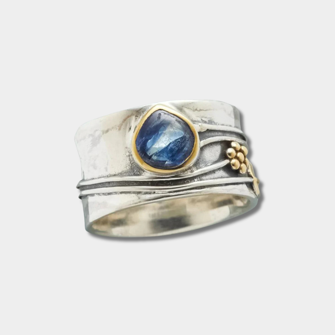 Gertrude – Anello da meditazione bohémien con pietra preziosa