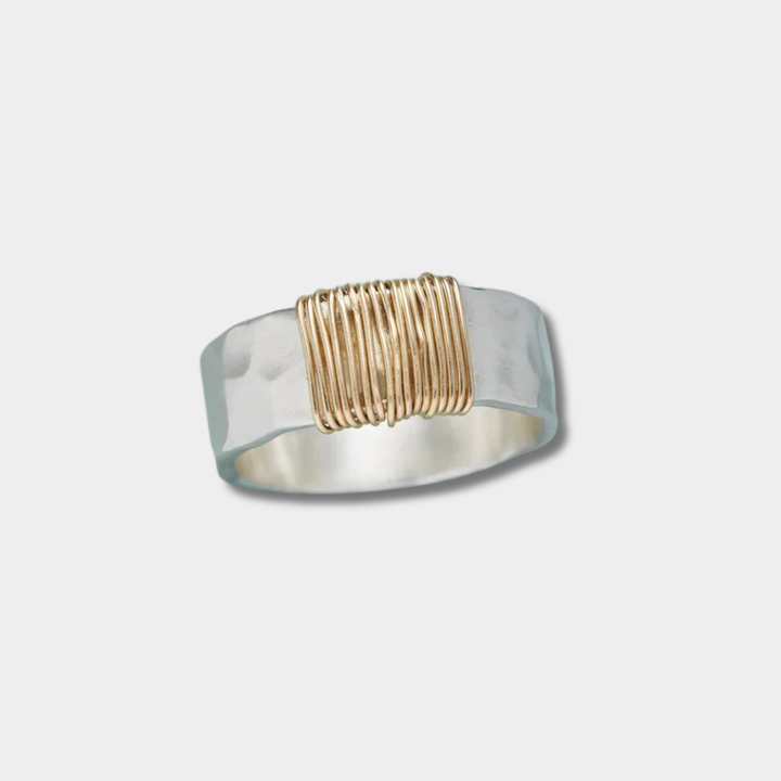 Emilie – Anello vintage in argento e oro