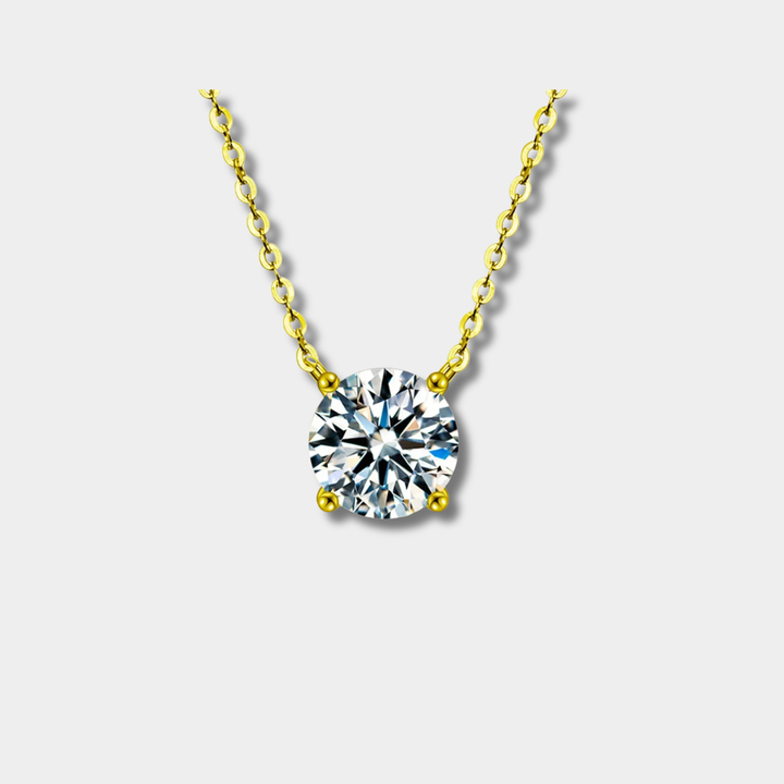 Rafaela – Collier in argento sterling placcato 18K con zircone