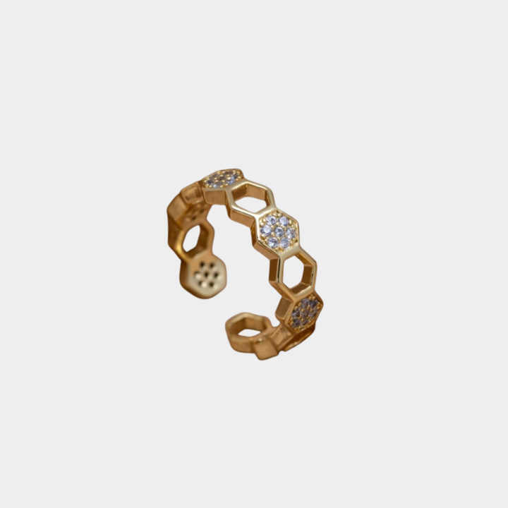 Selina - Anello in oro e cristallo