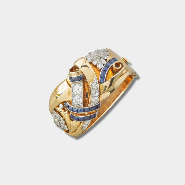 Marie – Anello vintage in oro con zircone