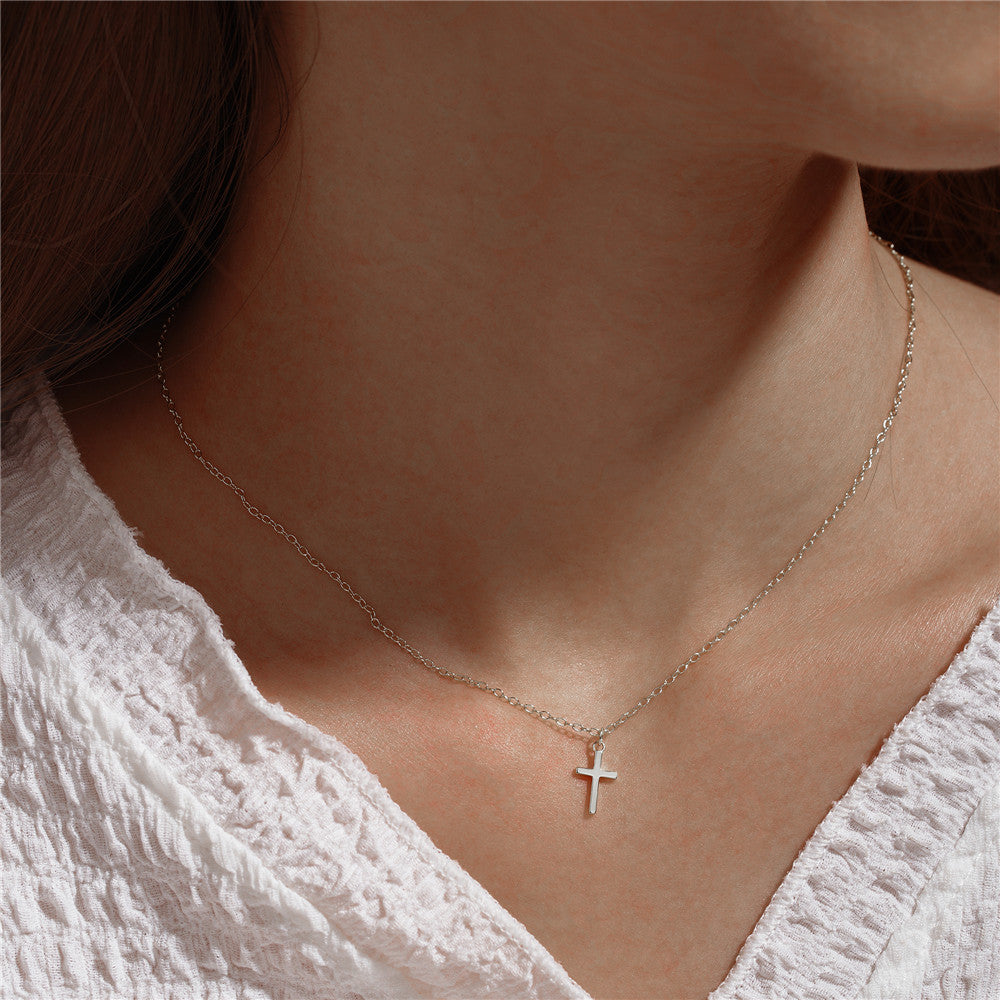 Elina – Collana in argento a doppio strato con pendente