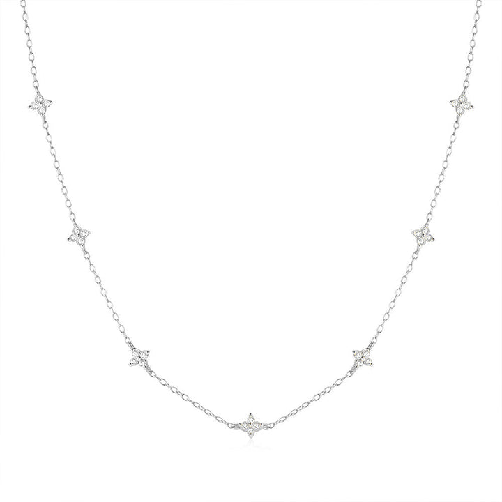 Veronika – Catenina sottile in argento con pendente verticale
