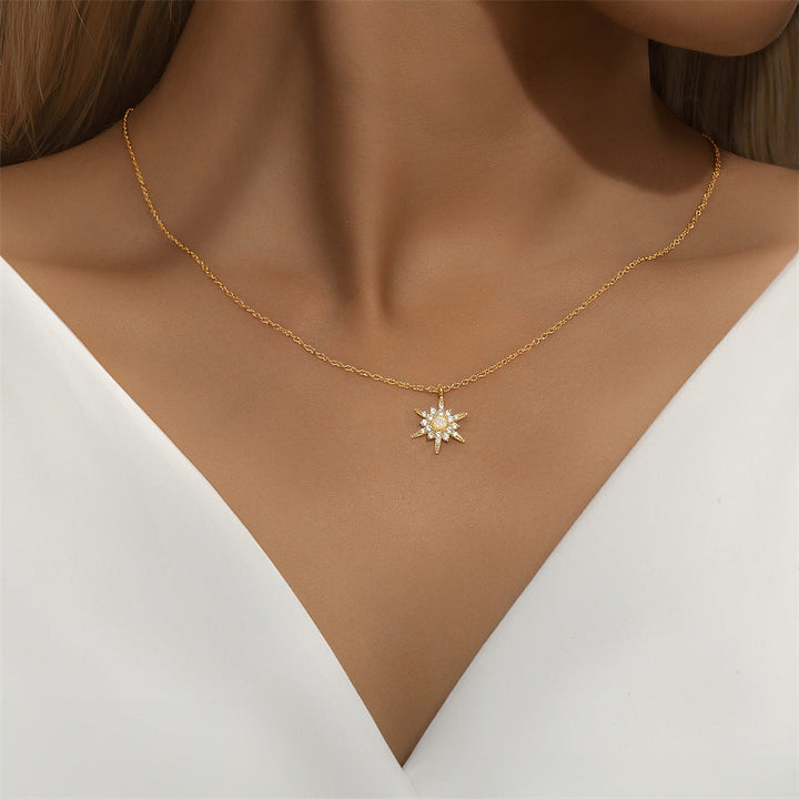 Amelie – Catenina fine in argento con pendente rotondo