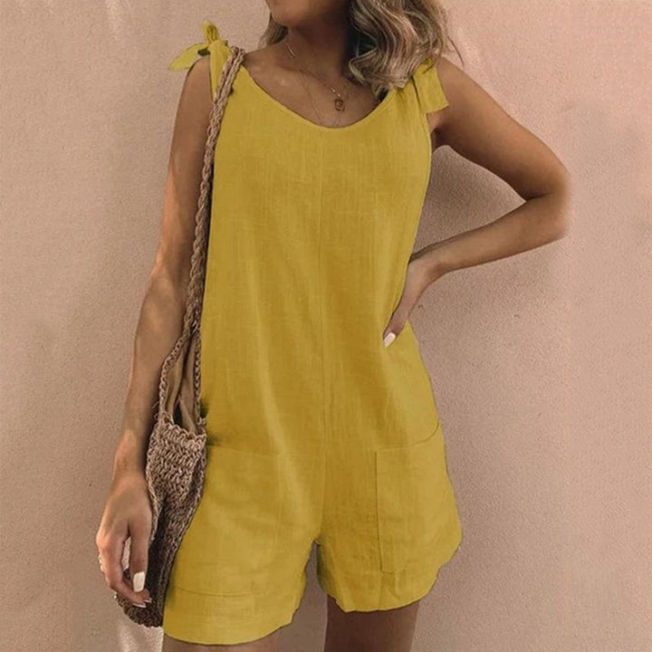 Lottie – Bow Strap Pocket Playsuit
