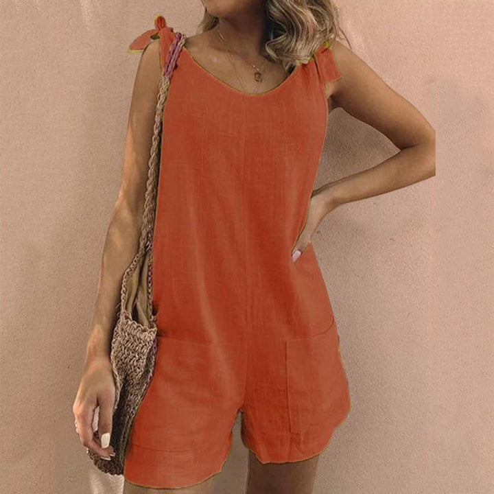 Lottie – Bow Strap Pocket Playsuit