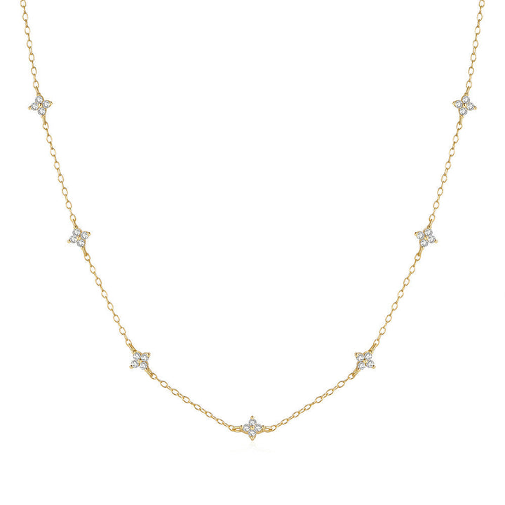 Veronika – Catenina sottile in argento con pendente verticale
