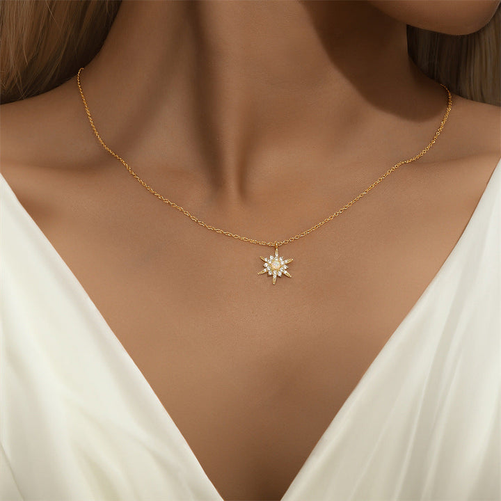 Amelie – Catenina fine in argento con pendente rotondo