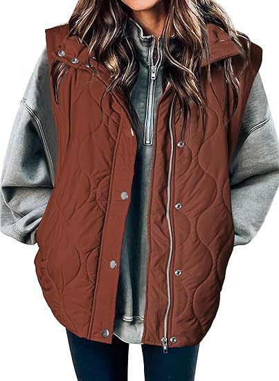 Niva™ - Chic Lightweight Button-Up Puffer Vest