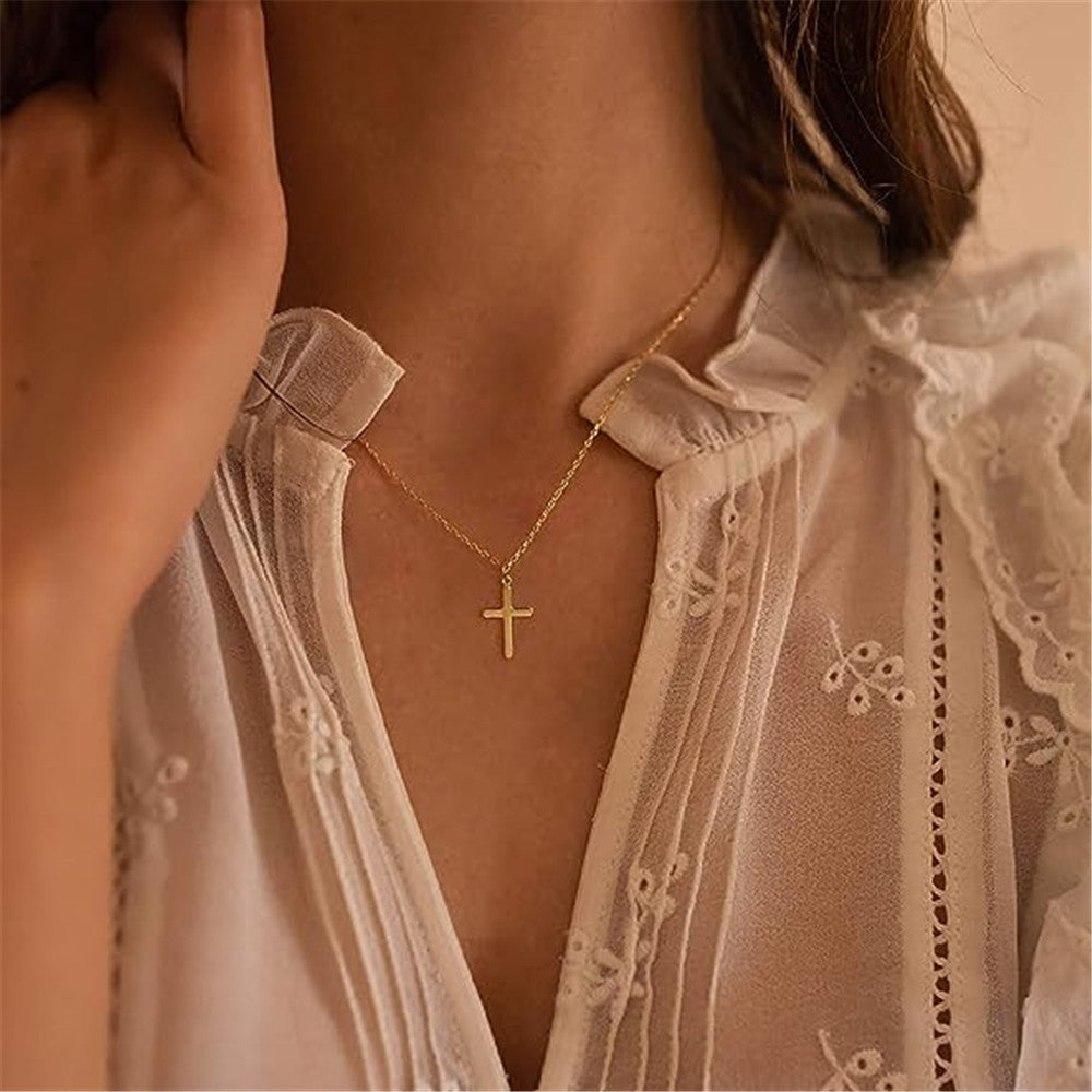 Elina – Collana in argento a doppio strato con pendente