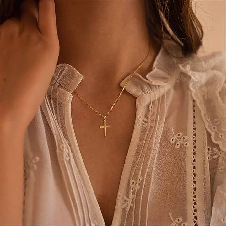 Elina – Collana in argento a doppio strato con pendente
