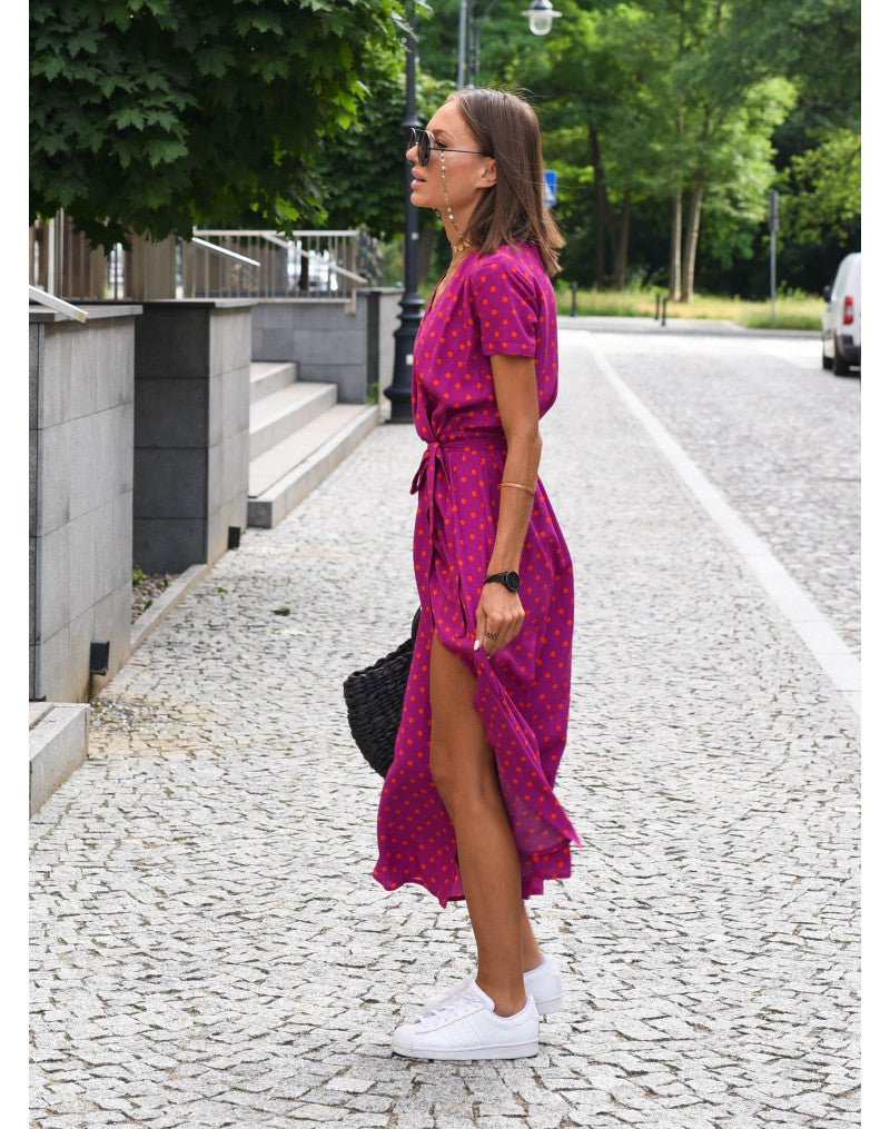 Rosie | Floral Wrap Midi Dress