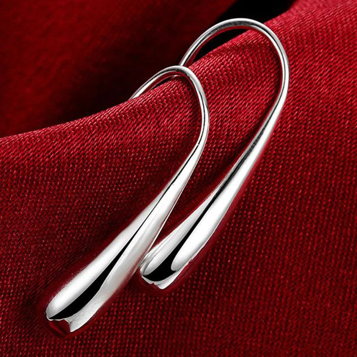 Orecchini a forma di goccia in argento sterling