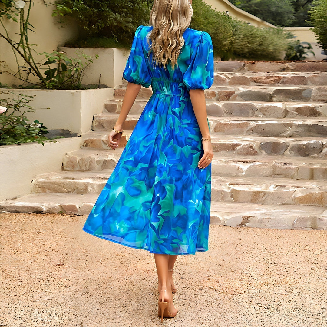 Elena | V-neck midi dress