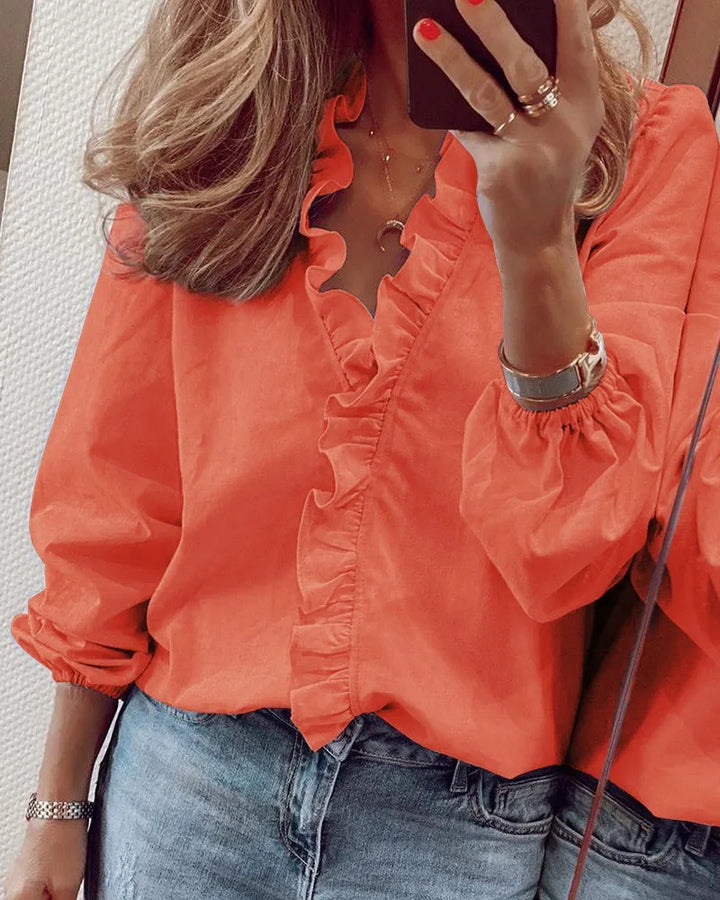 Sienna | Elegant Long-Sleeve Blouse