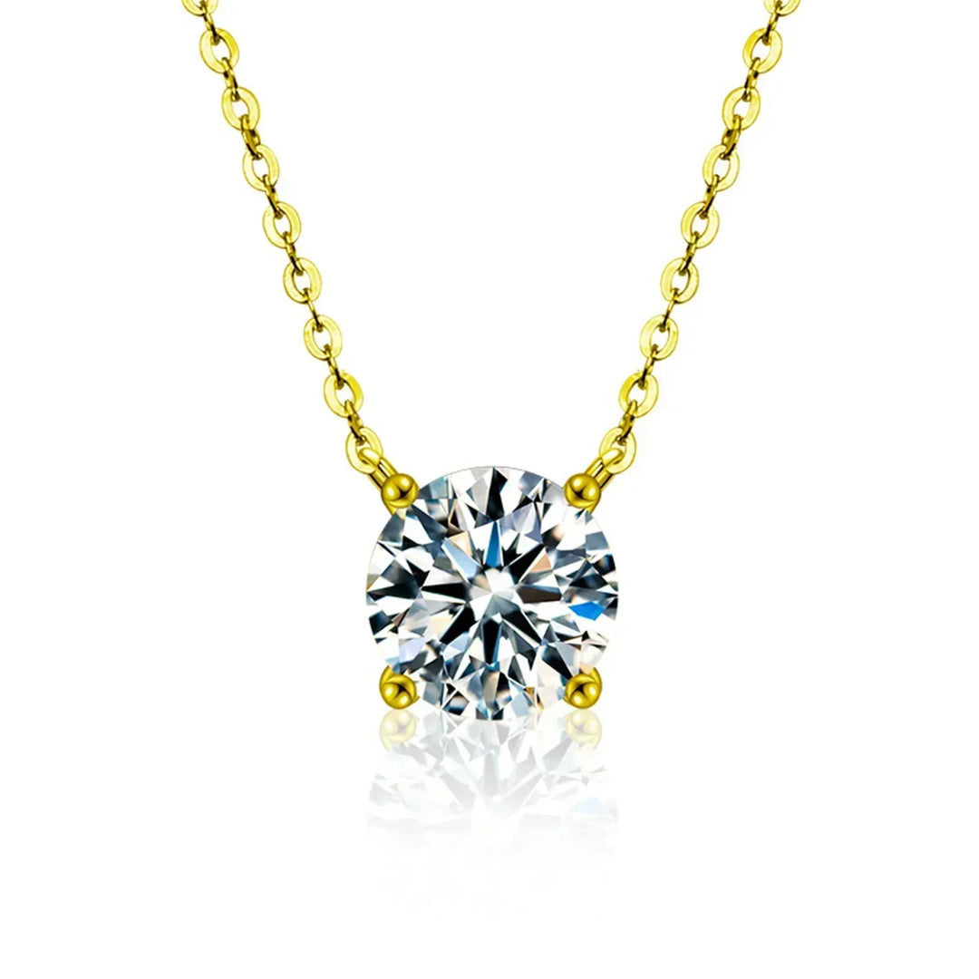 Rafaela – Collier in argento sterling placcato 18K con zircone
