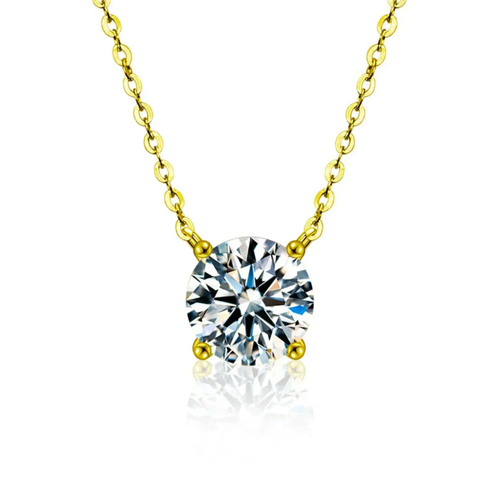 Rafaela – Collier in argento sterling placcato 18K con zircone