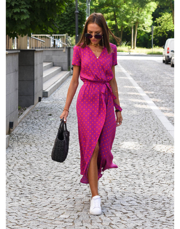 Rosie | Floral Wrap Midi Dress