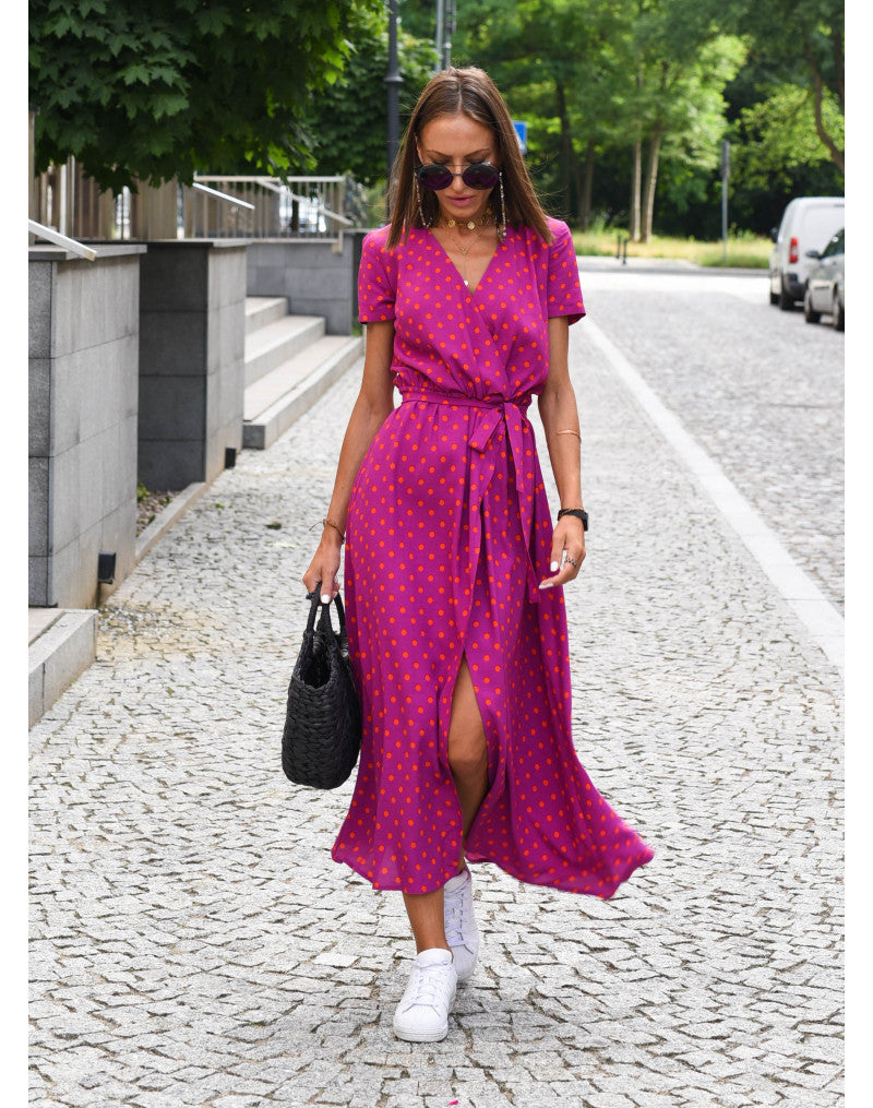 Rosie | Floral Wrap Midi Dress