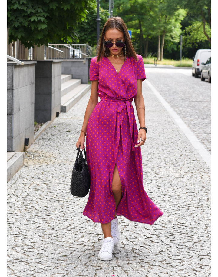 Rosie | Floral Wrap Midi Dress