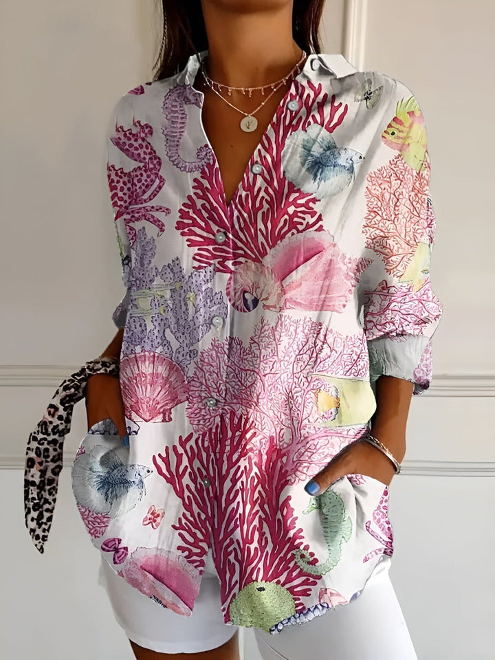 Noa | FLOWING BUTTON-UP BLOUSE