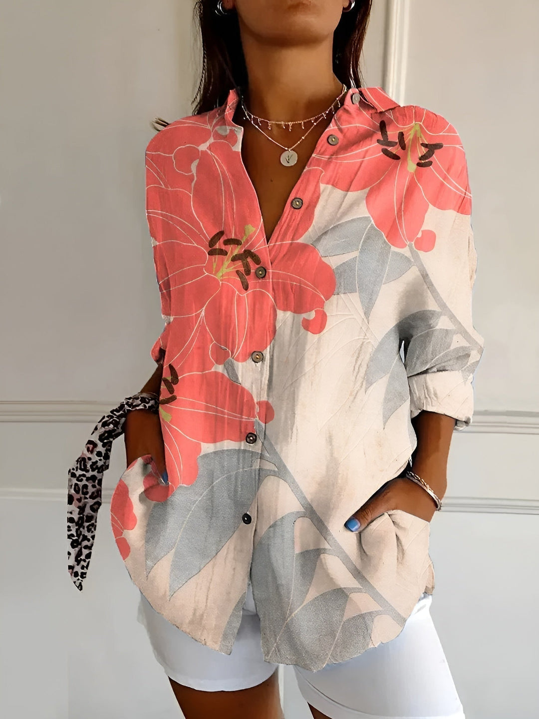 Noa | FLOWING BUTTON-UP BLOUSE