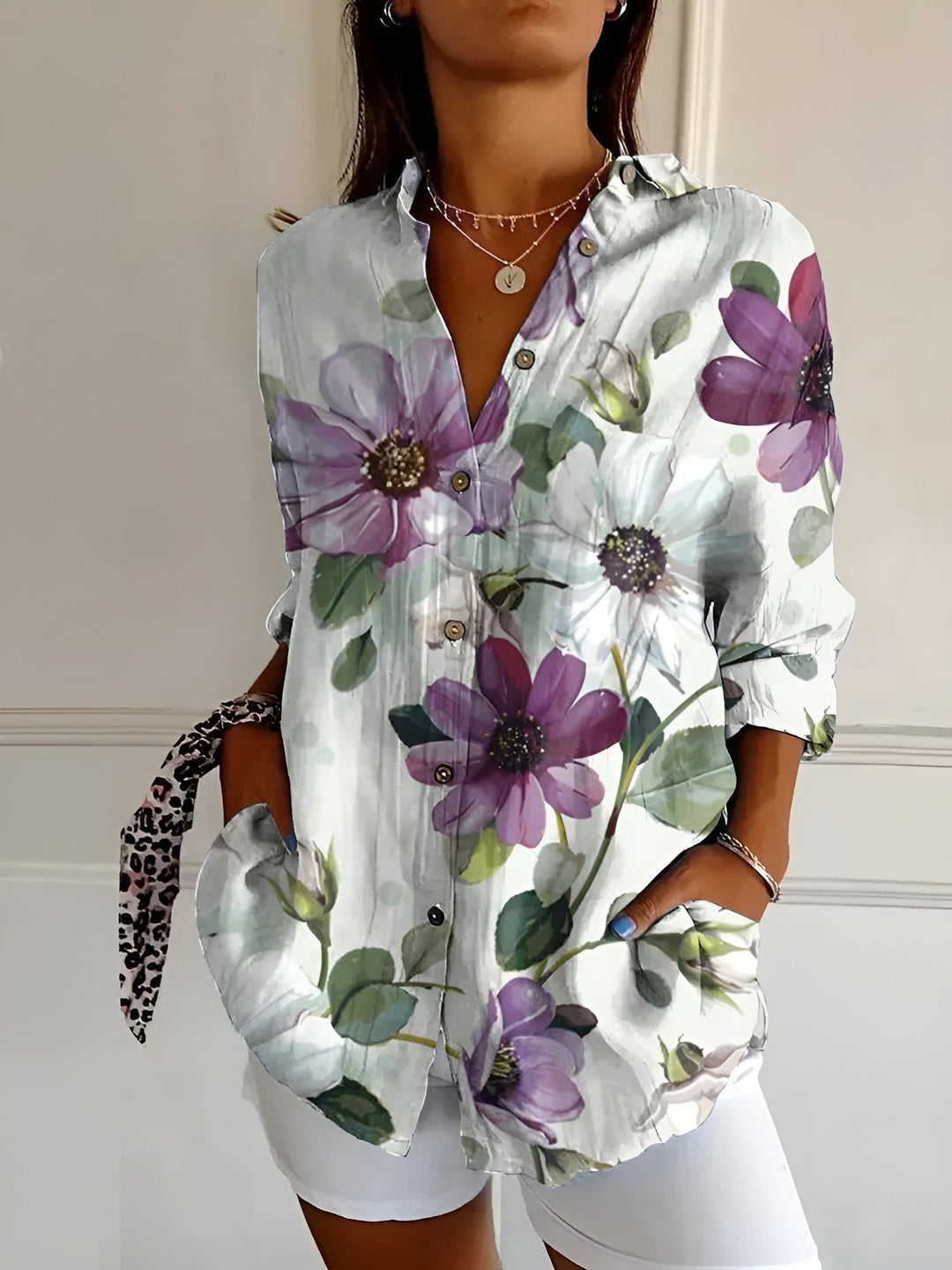 Noa | FLOWING BUTTON-UP BLOUSE