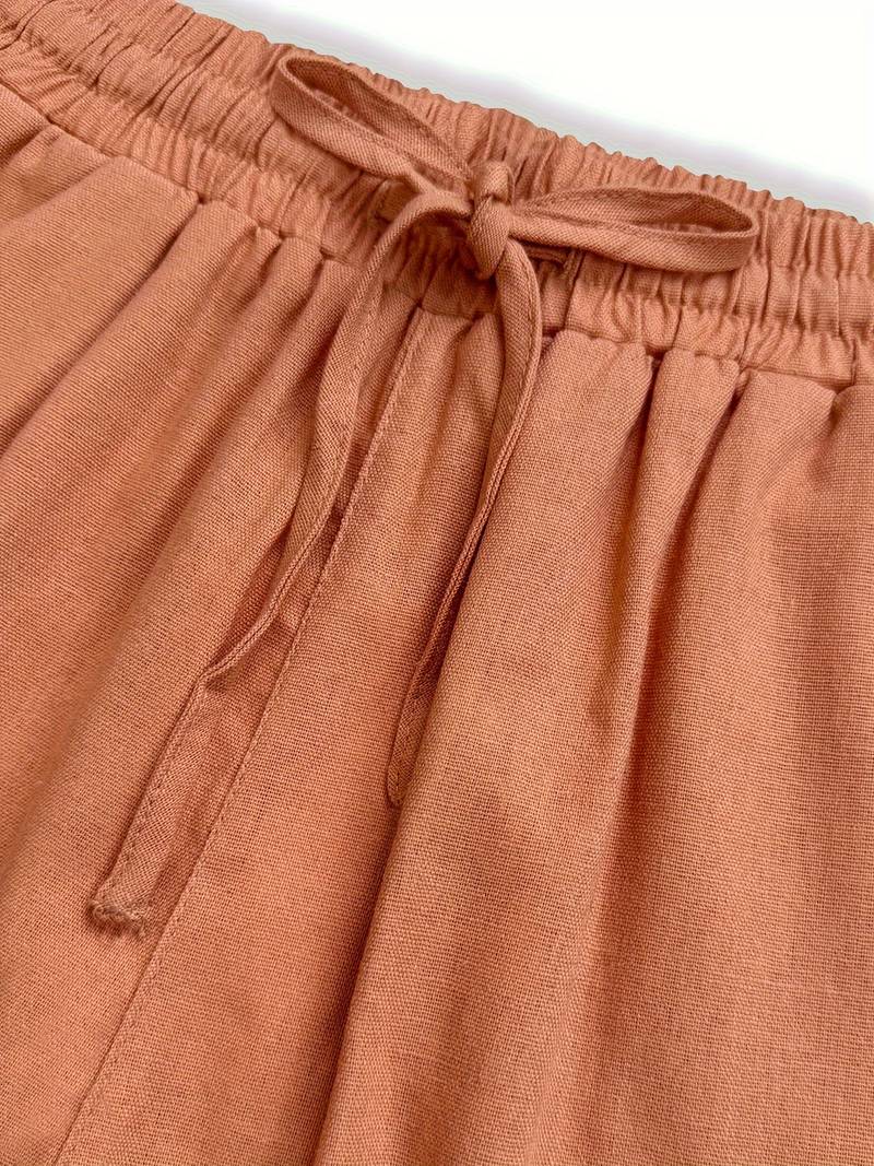 Abigail – Wide-Leg Drawstring Trousers