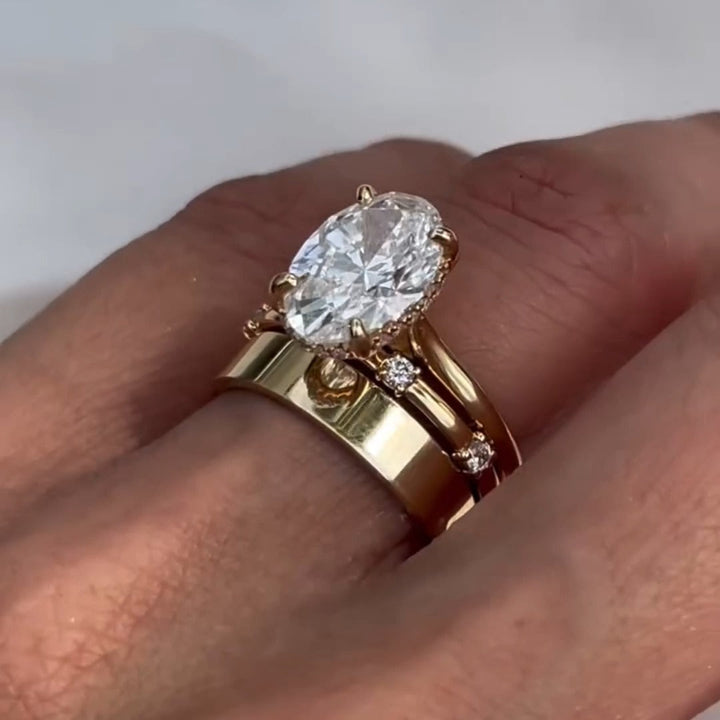 Johana – anello solitario con diamante rotondo.