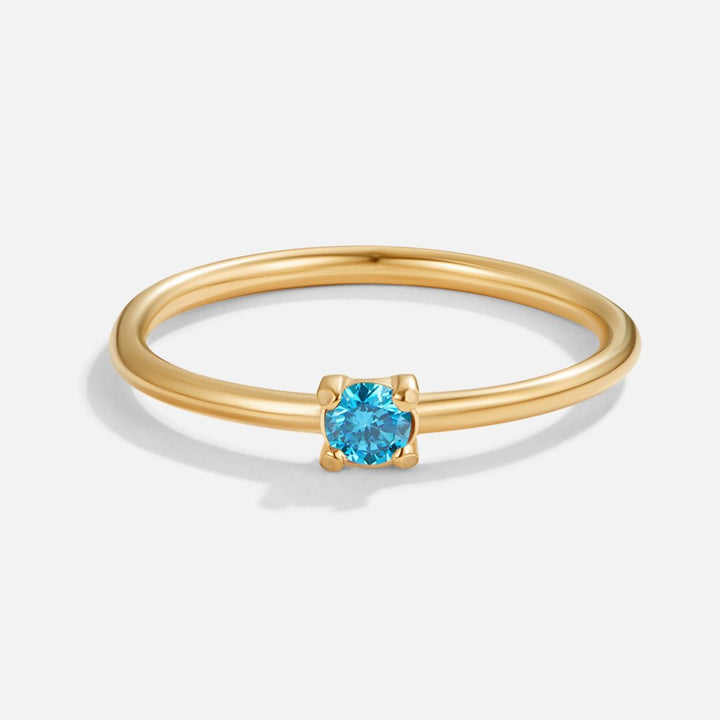 Anelli in oro con pietra di nascita