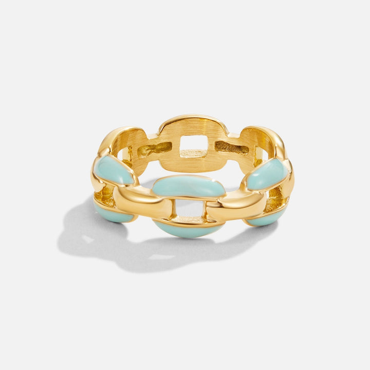 Anneliese – Anello bicolore in oro e argento.