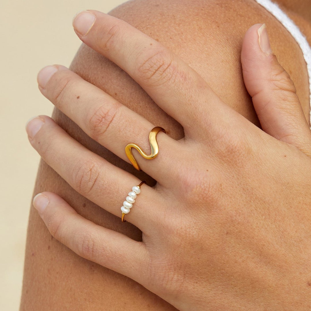 Grace – Anello con perle d’acqua dolce