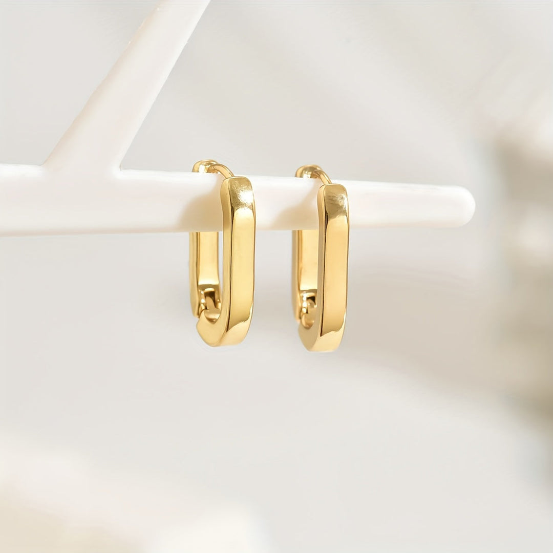 Alina – Orecchini eleganti geometrici a cerchio