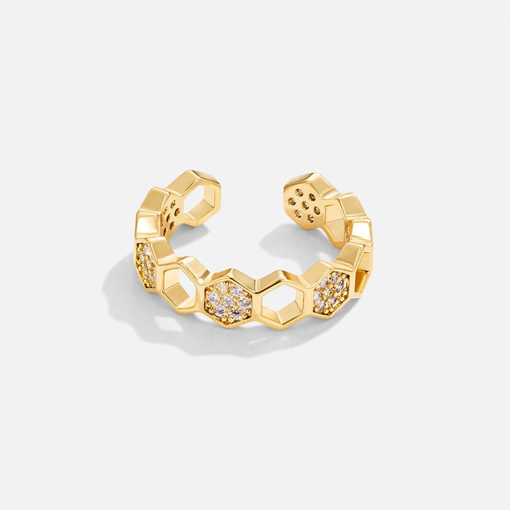 Friederike – Anello in oro con accento di perla