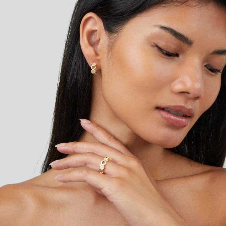 Selina – Anello in oro con cristallo
