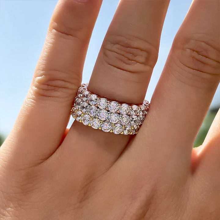 Eliška – Anello di diamanti con doppia fascia.