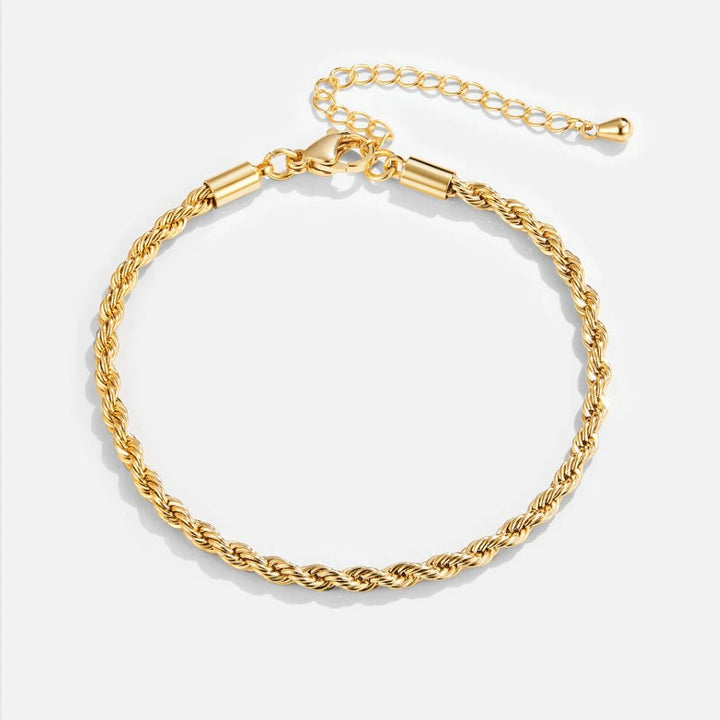Isabella – Bracciale dorato chic a spirale